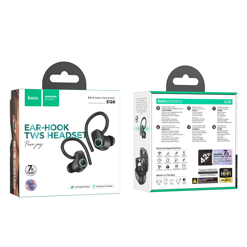 Hoco. EQ8 Auriculares Inalámbricos Con Pantalla De Carga