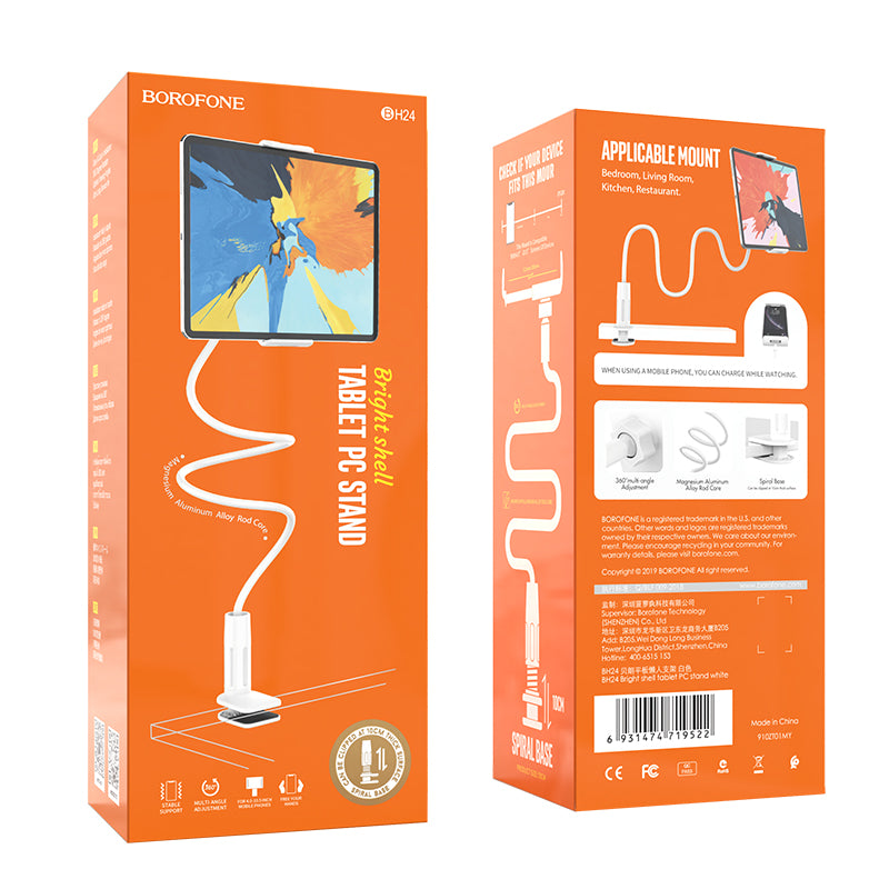 BOROFONE BH24 Soporte Para Tablets Con Enganche Clip De Hasta 10cm Modificable