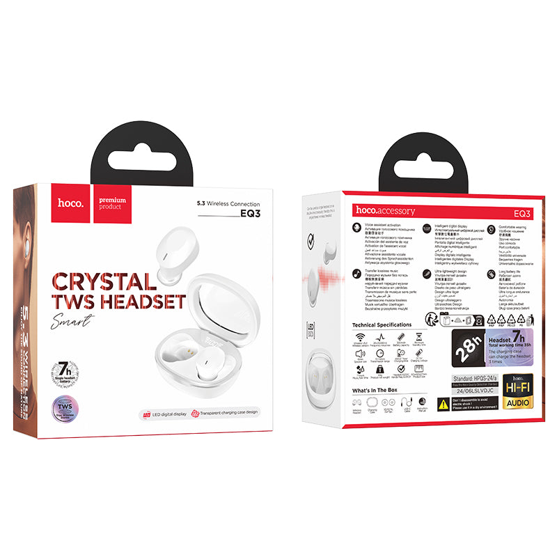 Hoco. EQ3 Auriculares Bluetooth Inalámbricos Inteligentes