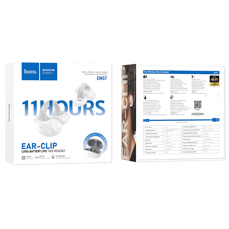 Hoco. EW57 Auriculares Inalámbricos Clip Para La Oreja