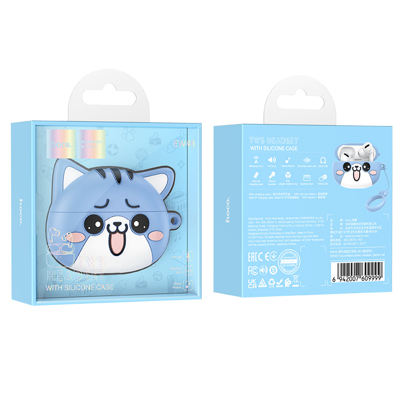 Hoco. EW48 Auriculares Inalámbricos Con Funda De Gato Sonriente