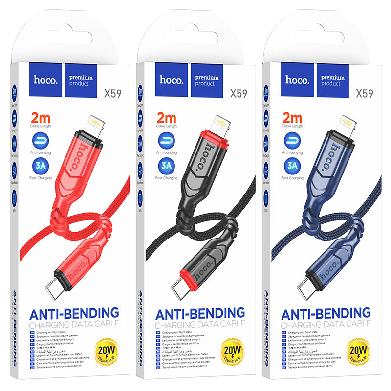 Hoco. X59 Cable De Carga Rápida Type-C A Lightning (iPhone)
