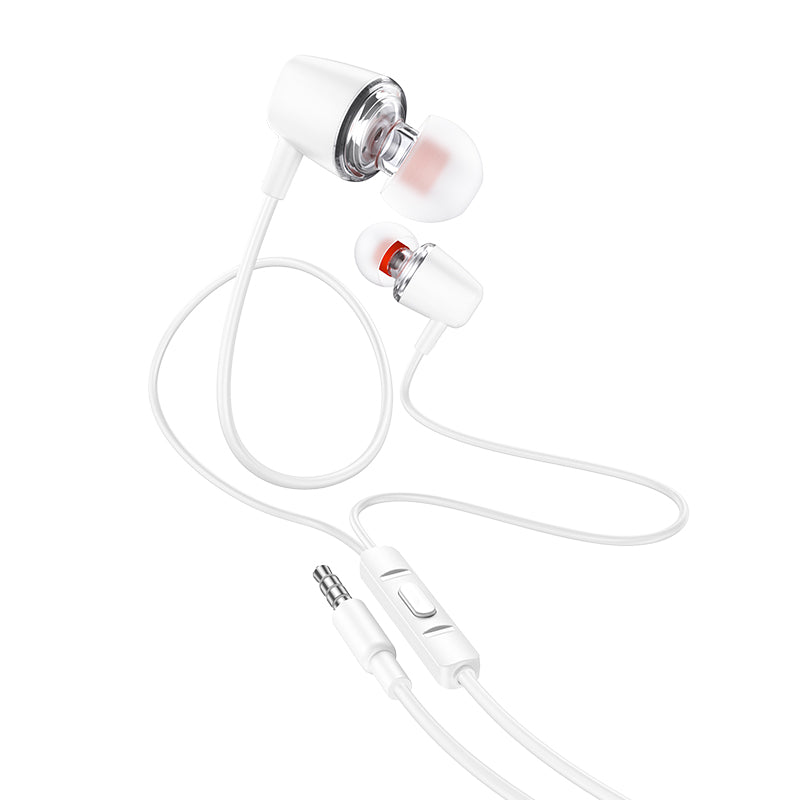 Hoco. M107 Auriculares Con Cable Y Micrófono De Entrada Jack Transparentado