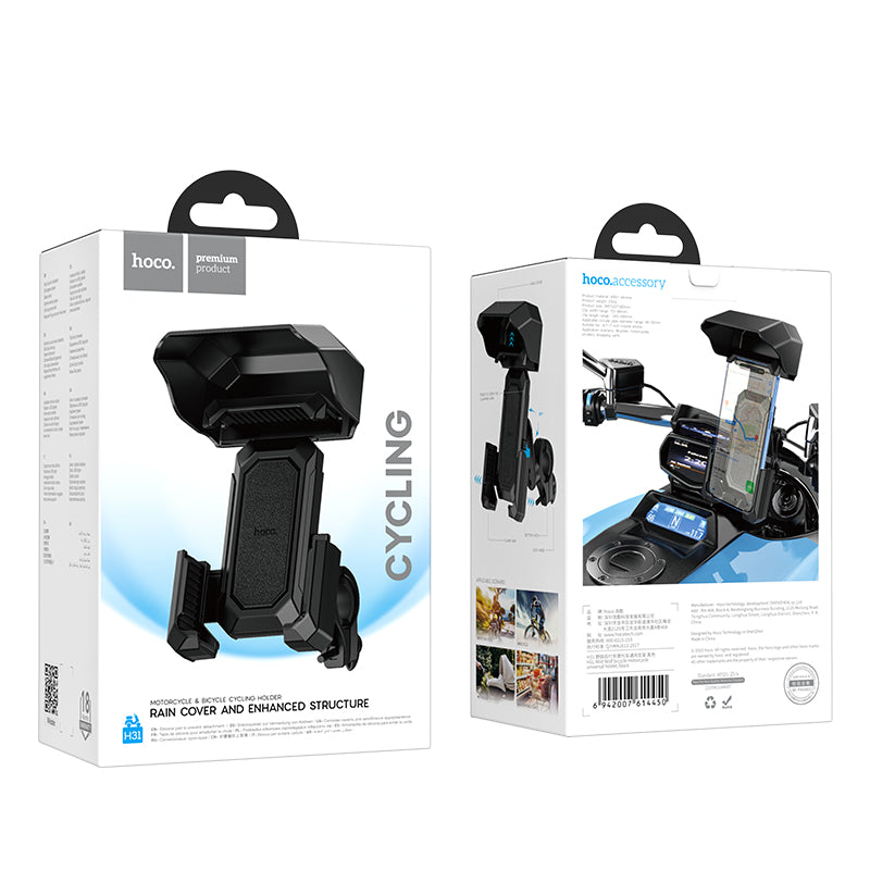 Hoco. H31 Soporte Universal para Bicicleta/Moto hasta 7″ con Visera Protectora