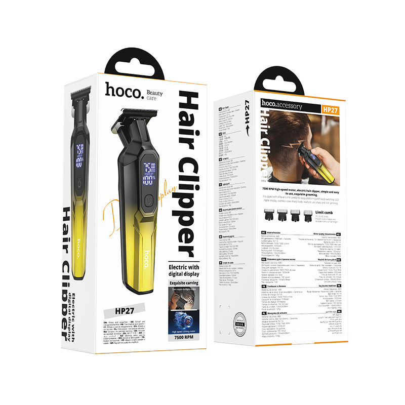 Hoco. HP27 Cortapelos Eléctrico Recargable con 4 Peines