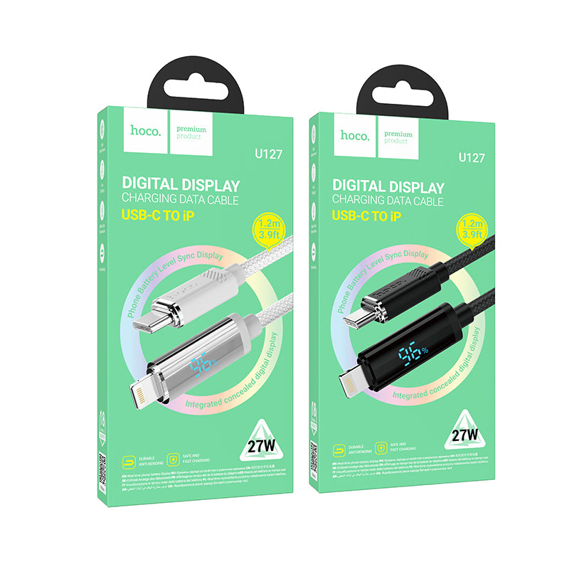 Hoco. U127 Cable Type-C A iPhone 27W Con Pantalla Digital