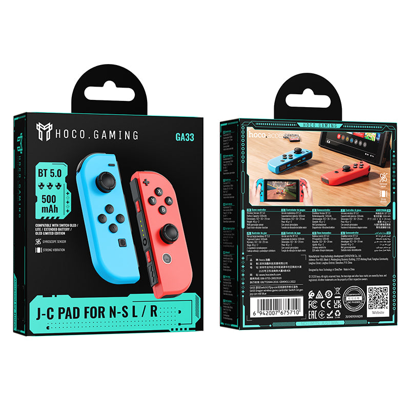 Hoco. GA33 Mando Compatible con Nintendo Switch Bluetooth 5.0
