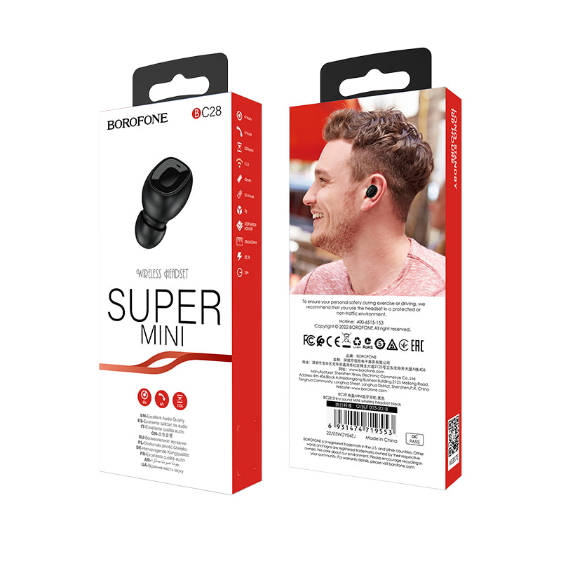 BOROFONE BC28 Auriculares Inalámbricos Shiny Sound Mini