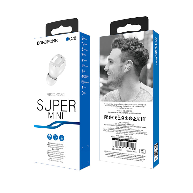 BOROFONE BC28 Auriculares Inalámbricos Shiny Sound Mini