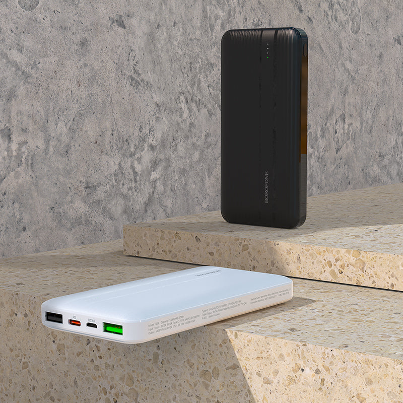 BOROFONE BJ9 Power Bank Con Salidas PD18W Type-C + QC3.0 USB De 10000mAh