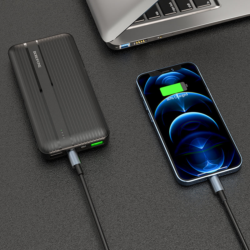 BOROFONE BJ9 Power Bank Con Salidas PD18W Type-C + QC3.0 USB De 10000mAh
