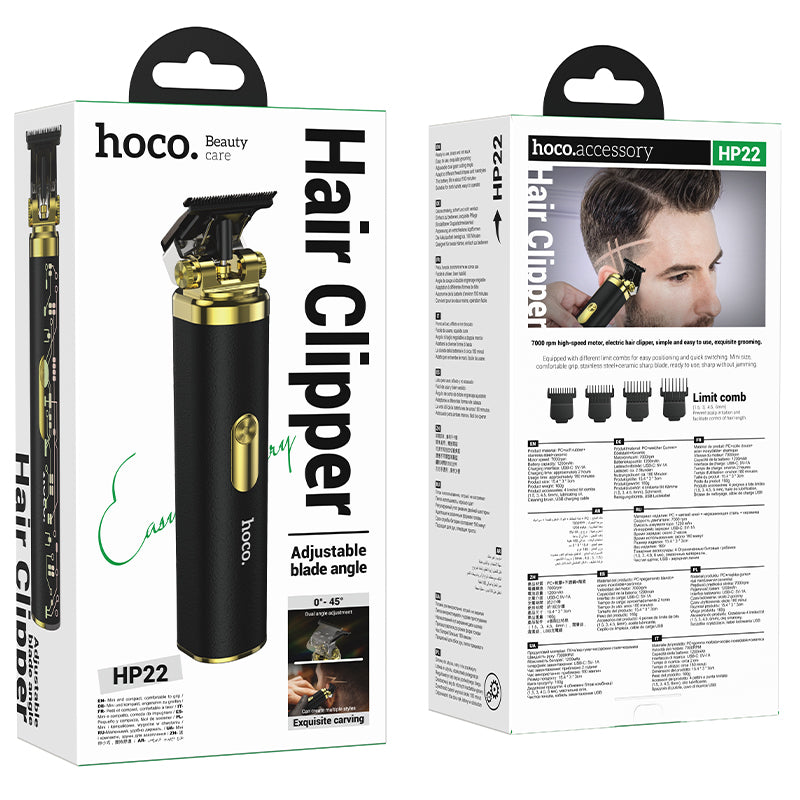 Hoco. HP22 Cortapelos Eléctrico con Diseño Tallado