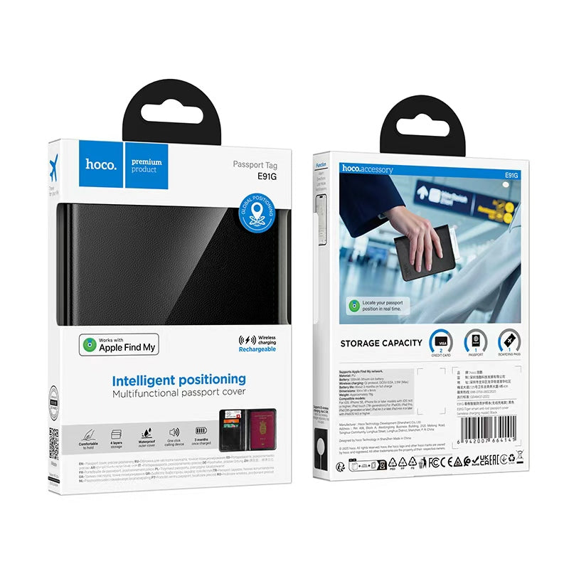 Hoco. E91G Libreta Inteligente – Antipérdida con Función Find-My / Pasaporte
