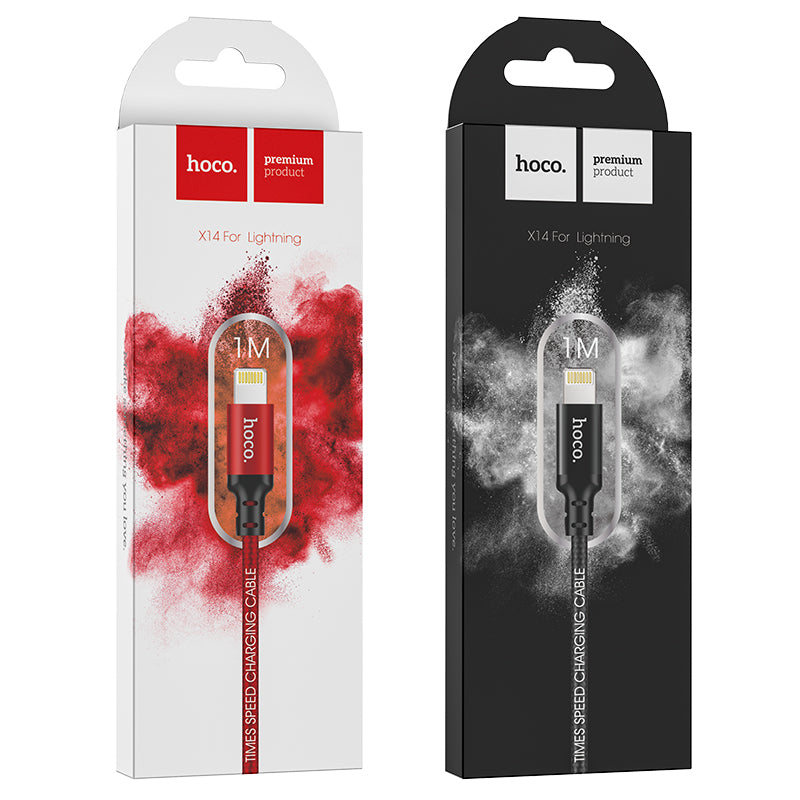Hoco. X14 Cable De Carga USB A Lightning (iPhone) 1M