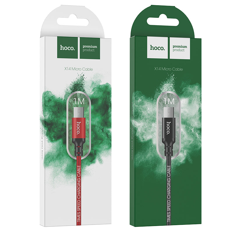 Hoco. X14 Cable De Carga USB A MicroUSB 1M
