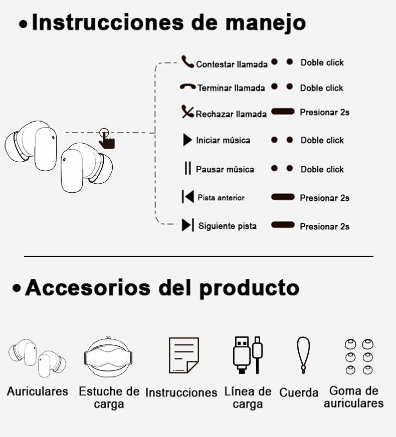 G06 Auriculares Inalámbricos Cambio De Caras