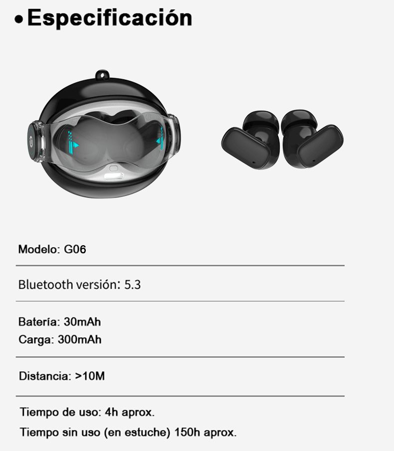G06 Auriculares Inalámbricos Cambio De Caras