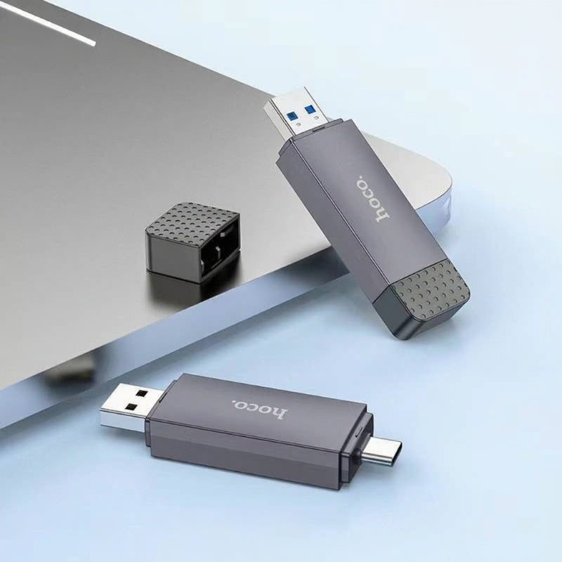 Hoco. HB45 Lector Tarjeta USB3.0+Type C 3.0