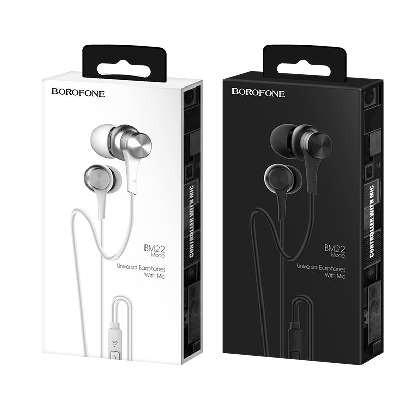 BOROFONE BM22 Auriculares Universales Con Micrófono Ilimitado
