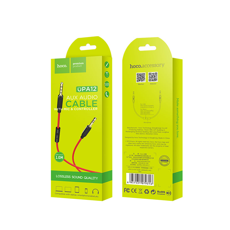 Hoco. UPA12 Cables De Audio Jack A Jack 1M