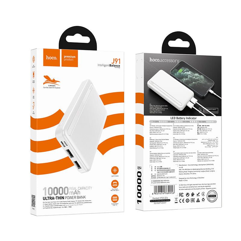 Hoco. J91 Cargador Portátil (10000mAh)
