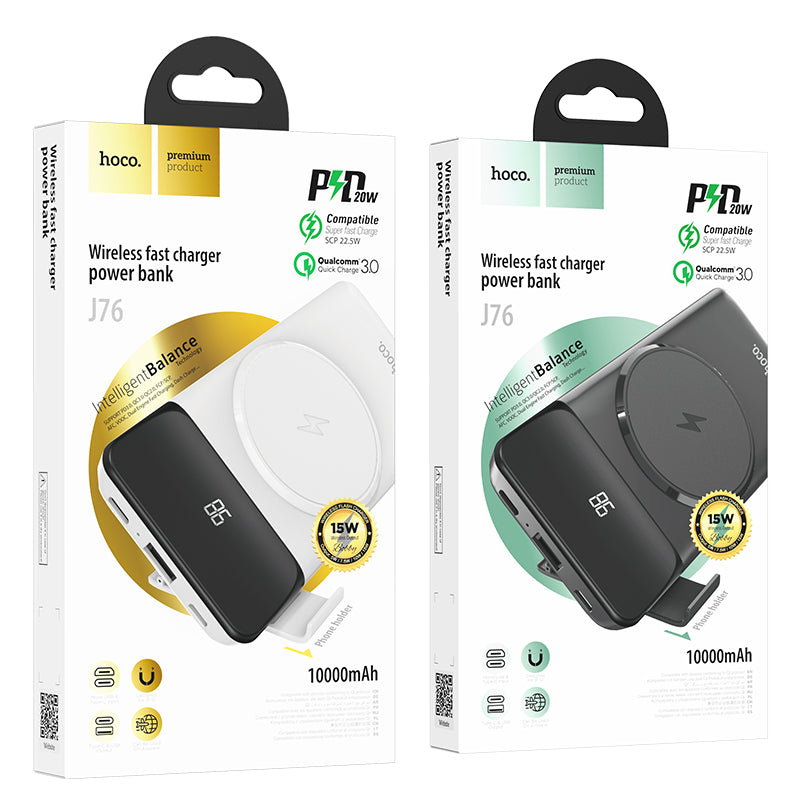 Hoco. J76 Bobby Power Bank Magnético Carga Rápida (10000mAh)