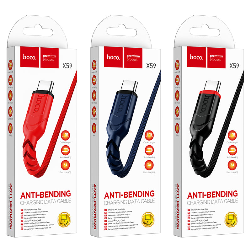 Hoco. X59 Cable De Carga Type-C De Tela