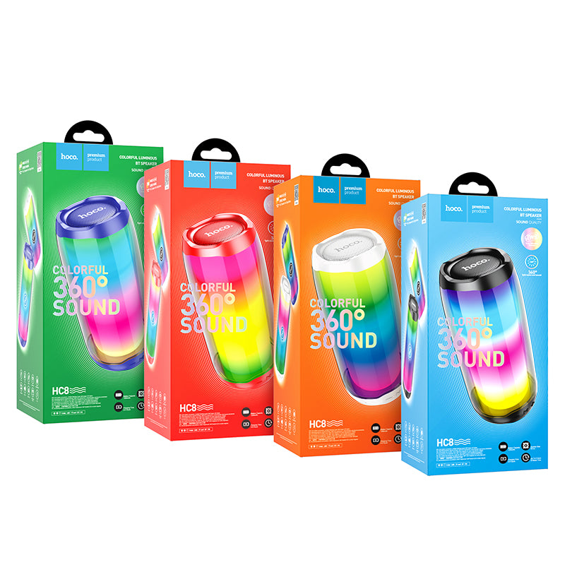 Hoco. HC8 Altavoz Inalámbrico LED RGB