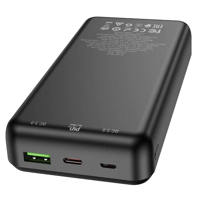 Hoco. J87A Cargador Portatil Tacker PD20W+QC3.0 (20000mAh)