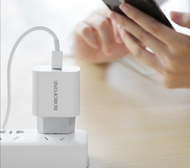 BOROFONE BA38A Cargador Con Cable Type C A Lightning Plus Speedy PD20W