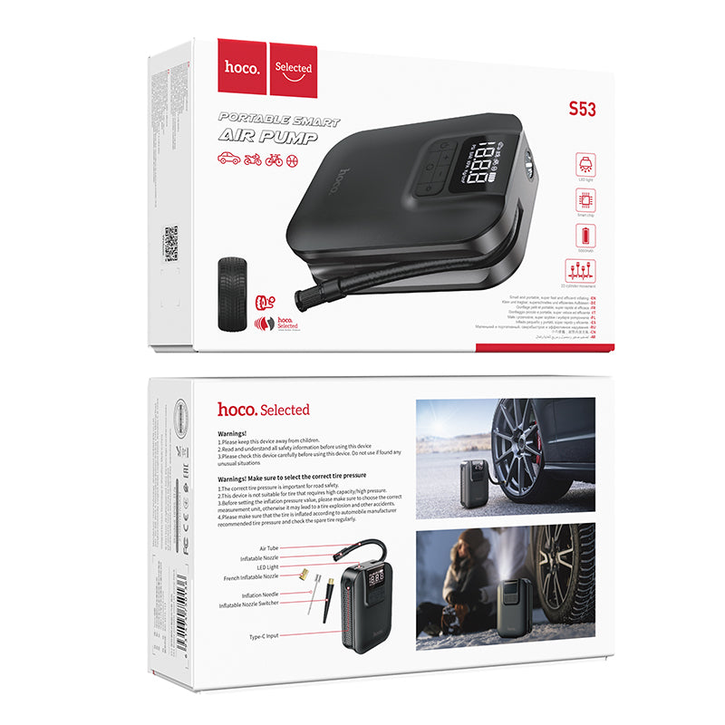 Hoco. S53 Bomba De Aire Inteligente Portátil Breeze