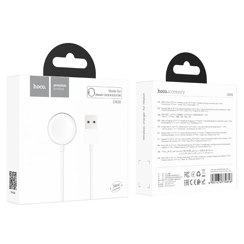 Hoco. CW39 Cargador Inalámbrico Para El iWatch