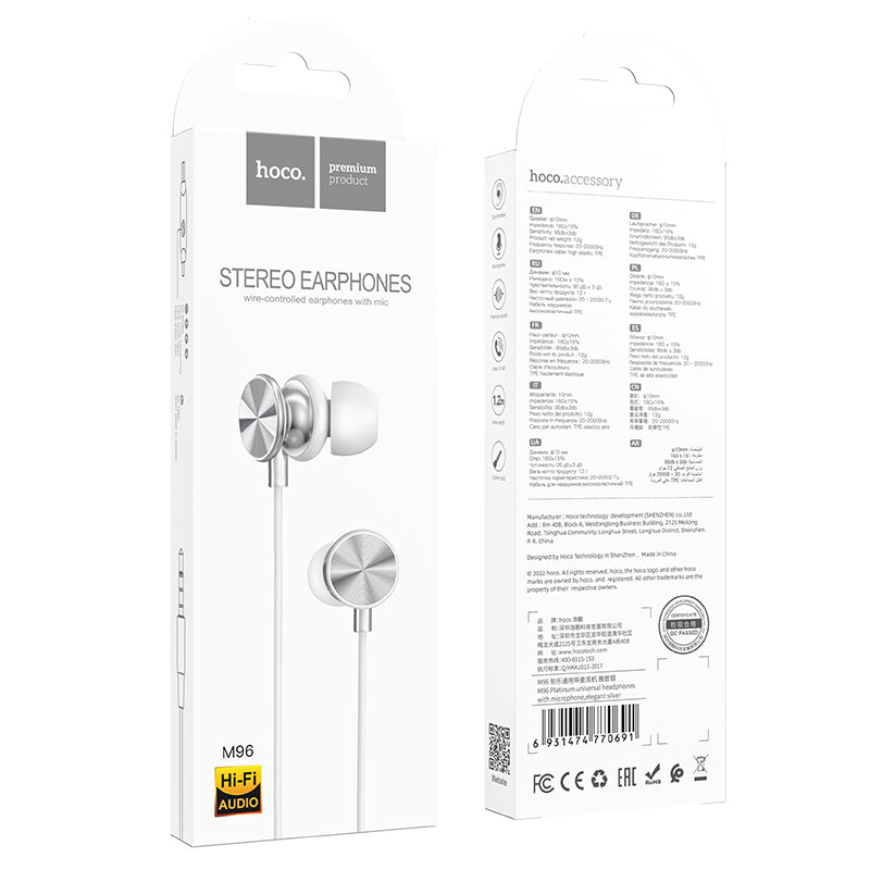 Hoco. M96 Auriculares Con Cable Y Micrófono