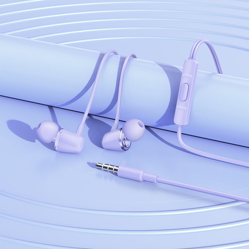 Hoco. M107 Auriculares Con Cable Y Micrófono De Entrada Jack Transparentado