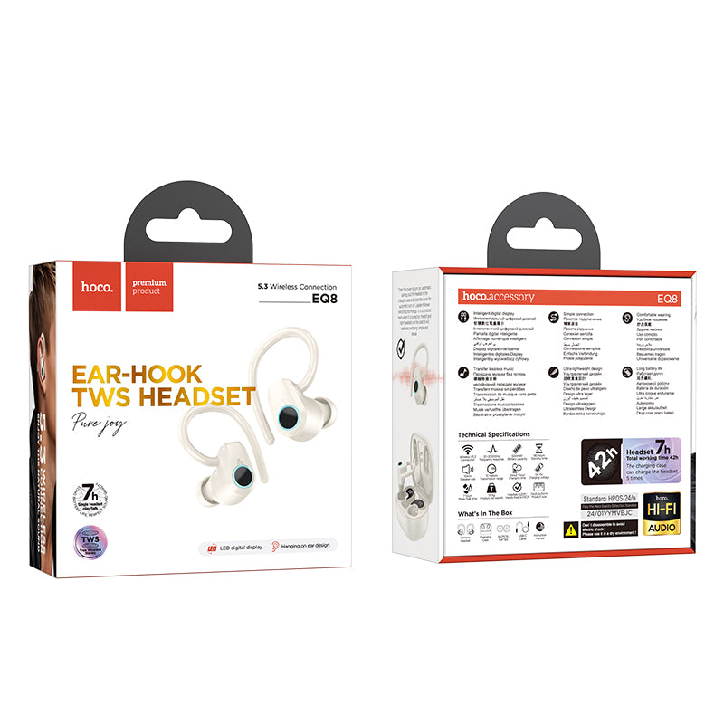 Hoco. EQ8 Auriculares Inalámbricos Con Pantalla De Carga