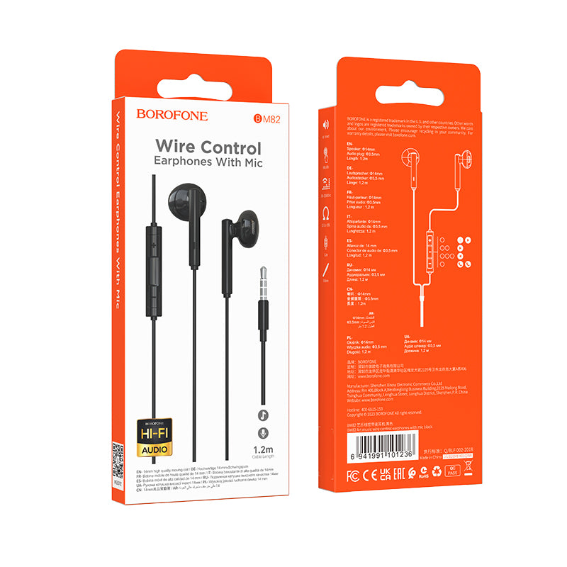 BOROFONE BM82 Auriculares Universales Con Micrófono