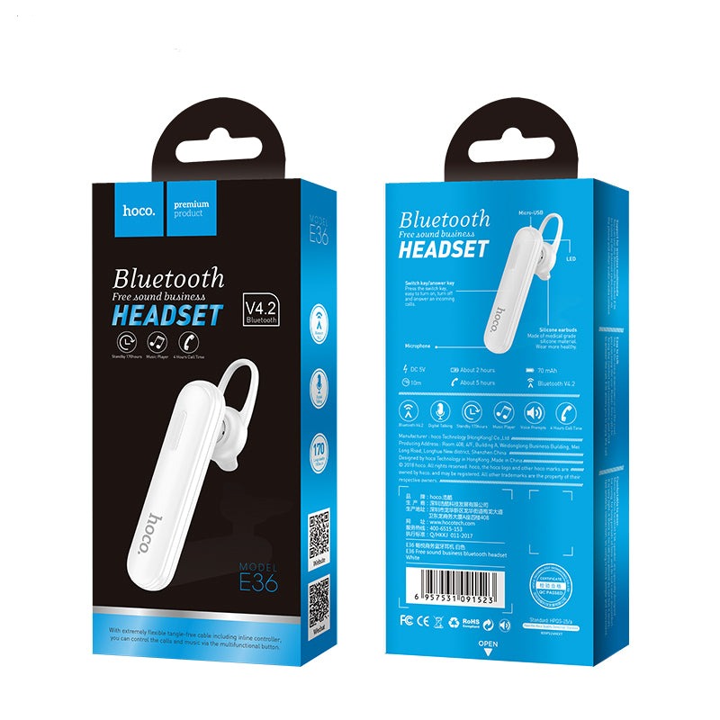 Hoco. E36 Auriculares Inalámbricos Ideal Para El Negocio