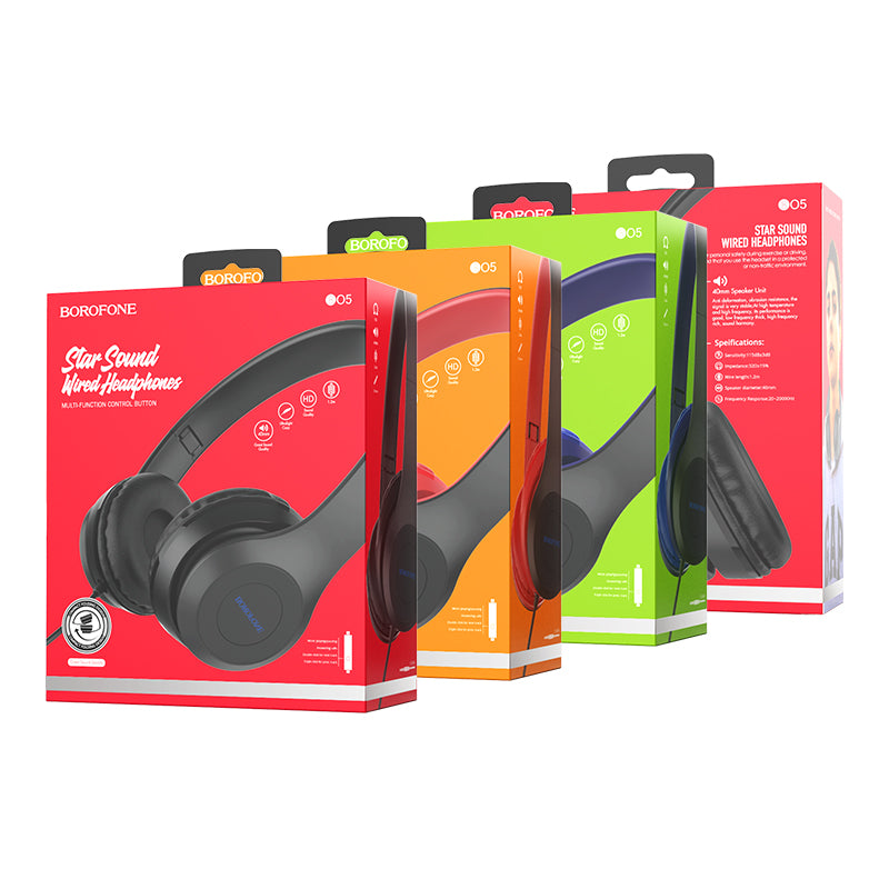 BOROFONE BO5 Auriculares Con Cable Con Sonido Estrella