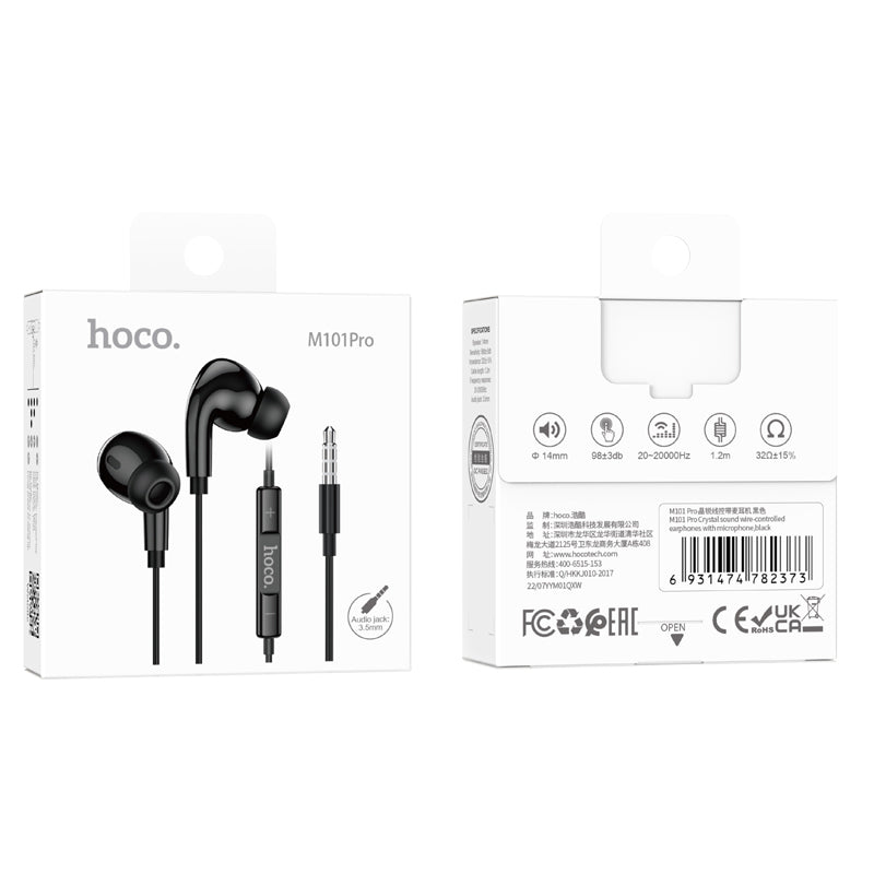 Hoco. M101 PRO Auriculares De Goma Con Entrada Jack