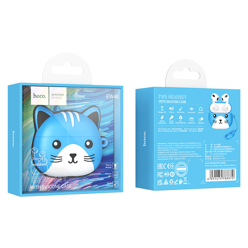 Hoco. EW46 Auriculares Inalámbricos Con Funda De Gato