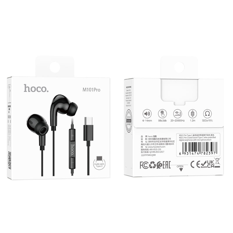 Hoco. M101 PRO Type-C Auriculares Con Goma