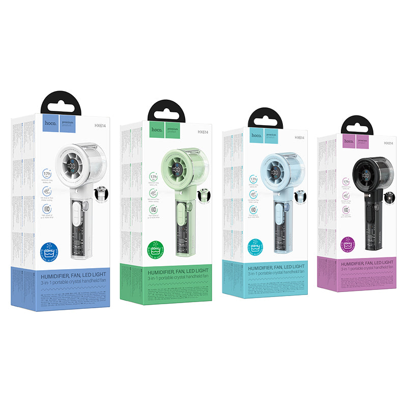 Ventilador portátil con pulverización Hoco. HX614