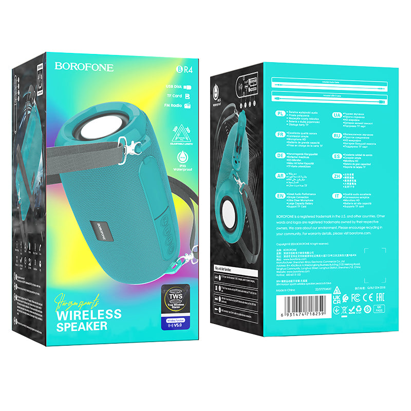 BOROFONE BR4 Altavoz Inalámbrico Tamaño Pequeño