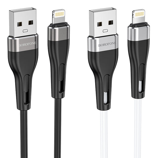 BOROFONE BX46 Cable Silicona Lightning (iPhone) 2.4A