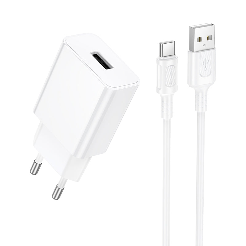 Borofone. BA110A Cargador USB con Cable Type-C