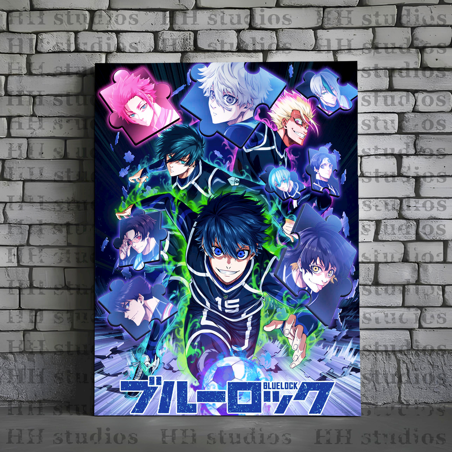 BLUE LOCK Póster Metal Personalizada - HH Studios