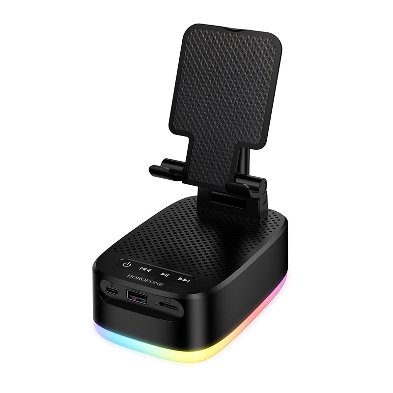 Borofone. BR200 Altavoz Bluetooth 3 en 1 con Soporte Móvil y Power Bank
