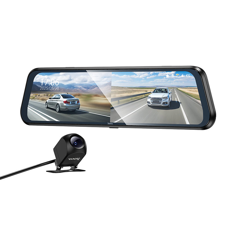 Hoco. DV16 DVR para Coche Doble Canal con Pantalla Táctil 9.66”