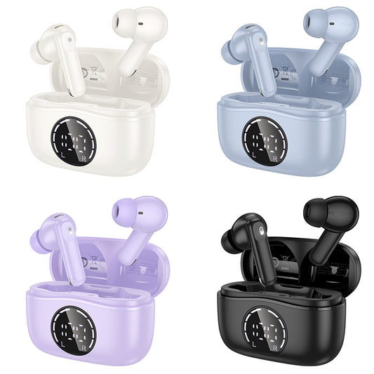 Hoco. EQ22 Auriculares Bluetooth 5.4 TWS con ANC + ENC, Estuche 400 mAh – Hasta 7 h de Autonomía