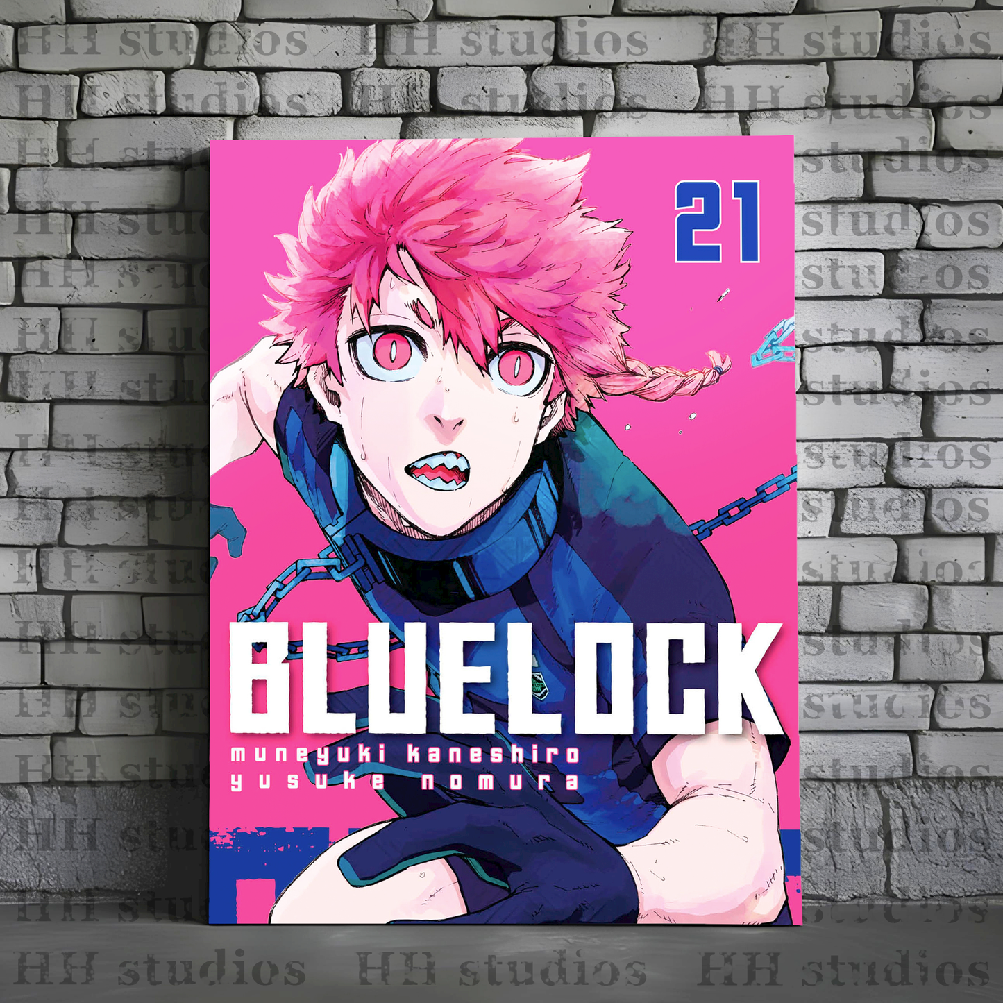 BLUE LOCK Póster Metal Personalizada - HH Studios